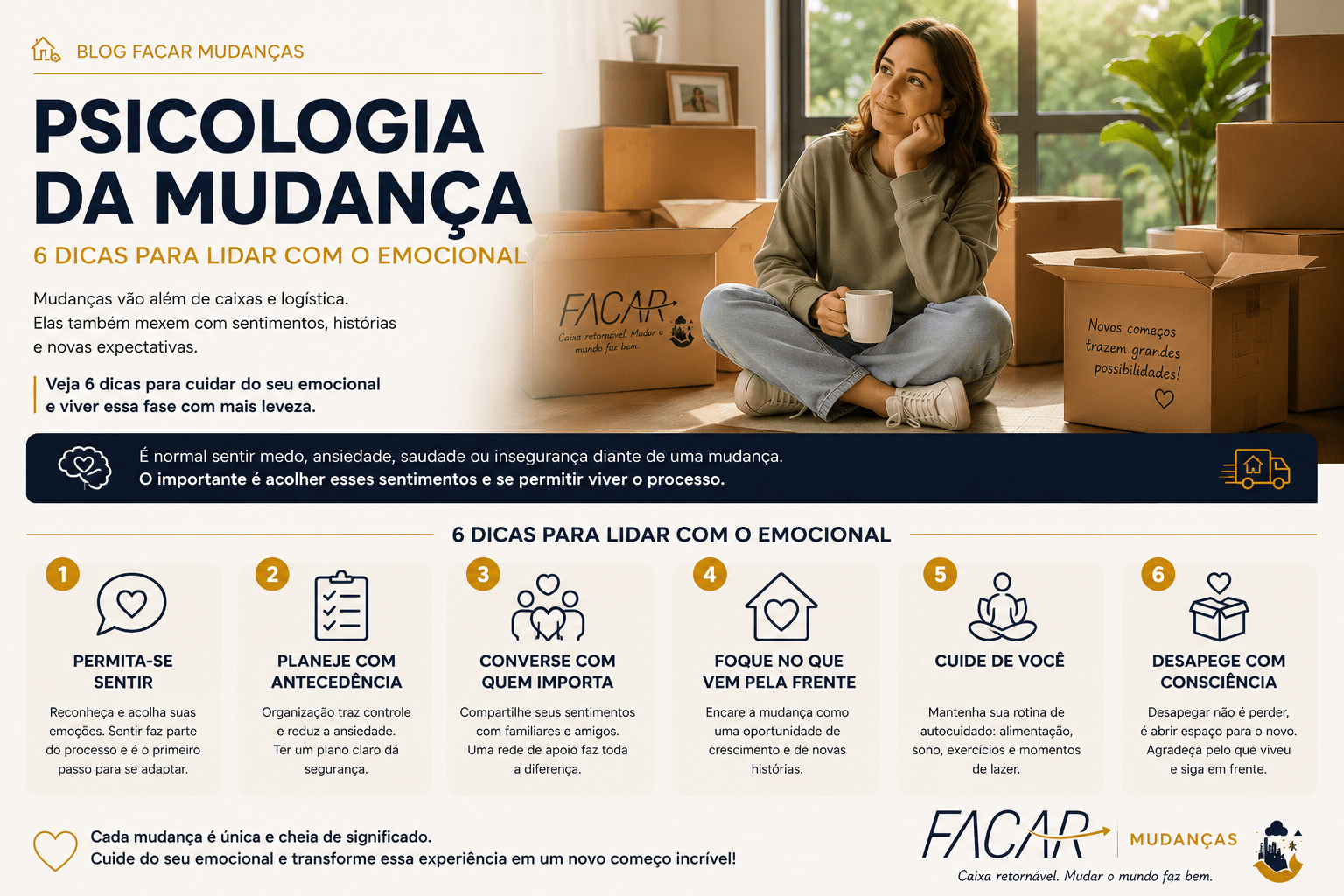 Psicologia da Mudança: 6 Dicas para Lidar com o Emocional